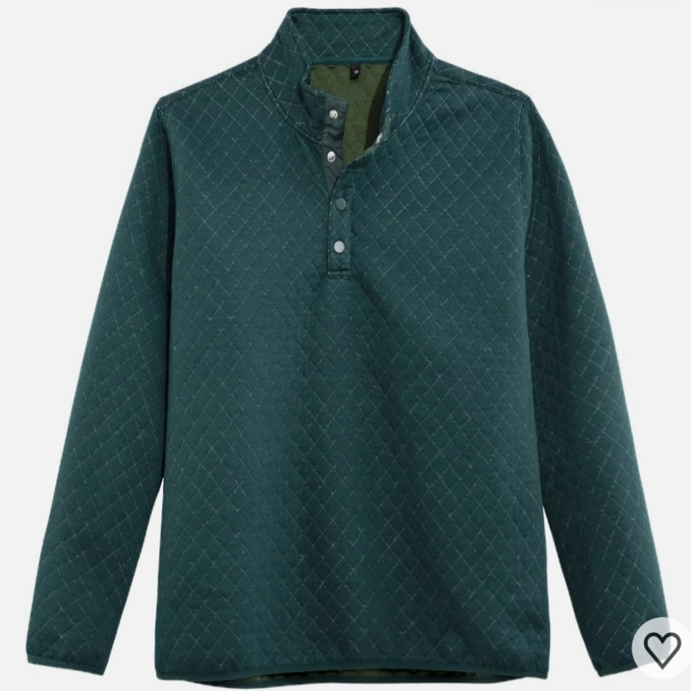 Men's Green Quilted Shirt